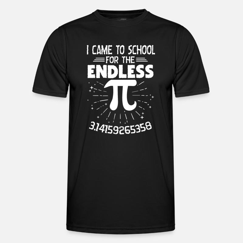 Pi Day Came To School For Endless Pi - Men's Functional T-Shirt - black