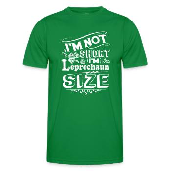 St Patrick's Day I am Leprechaun Size St Patrick - Men's Functional T-Shirt - kelly green - Front - AI Model Male 178 dark (178cm)