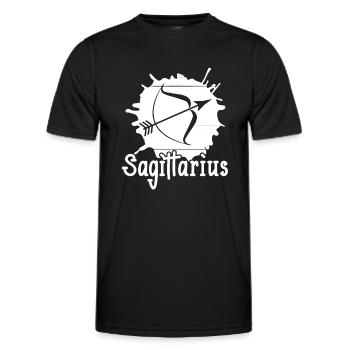 Sagittarius Sagittarius Zodiac Star - Men's Functional T-Shirt - black - Front - AI Model Male 178 dark (178cm)