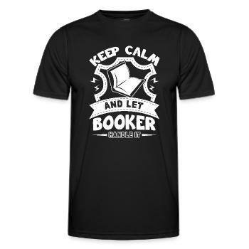 Booker Let Booker Handle It - Men's Functional T-Shirt - black - Front - AI Model Male 178 dark (178cm)