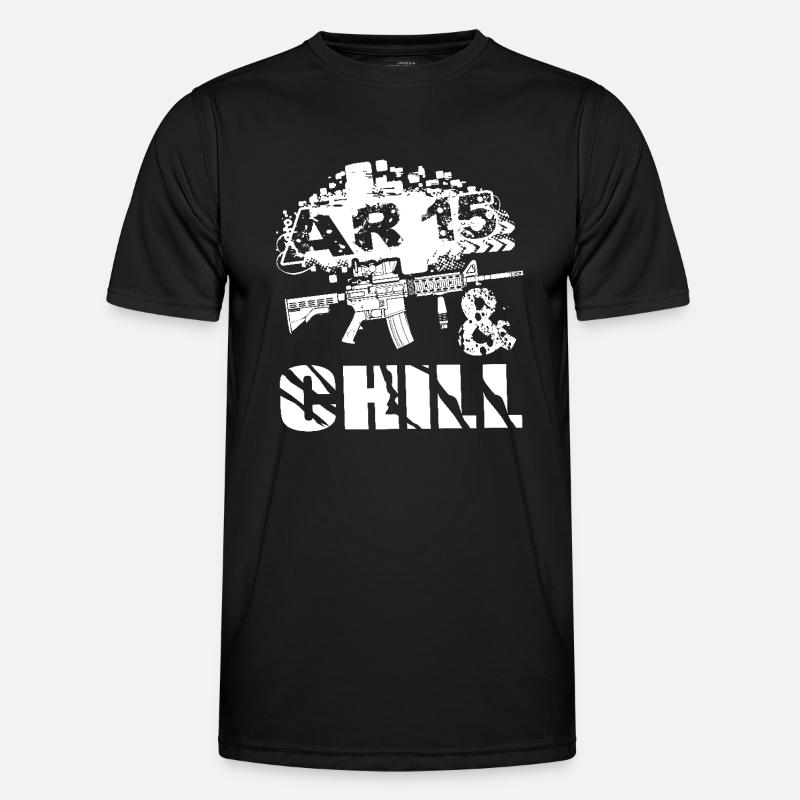 AR 15 Chill - Men's Functional T-Shirt - black