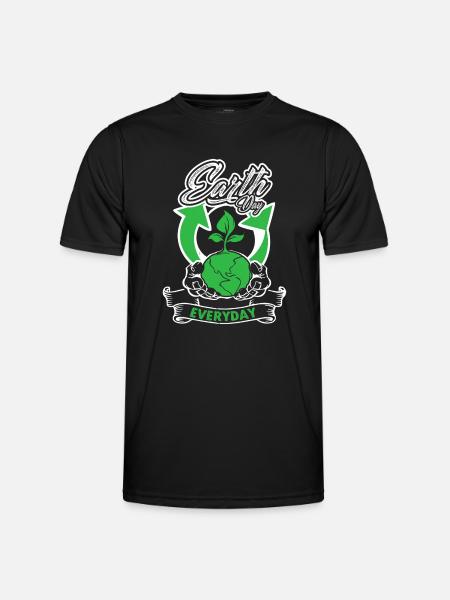 Earth Day Every Day - Men's Functional T-Shirt - black
