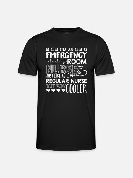Emergency Nurse Emergency Nurse Cooler - Men's Functional T-Shirt - black