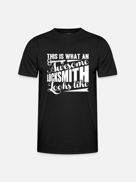 Locksmith Awesome Locksmith Looks Like - Men's Functional T-Shirt - black