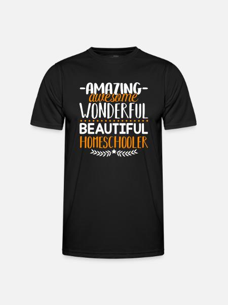 Homeschool Amazing Homeschooler - Men's Functional T-Shirt - black