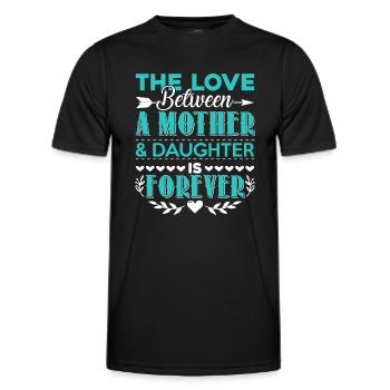 Mother's Day Mother And Daughter Love - Men's Functional T-Shirt - black - Front - AI Model Male 178 dark (178cm)