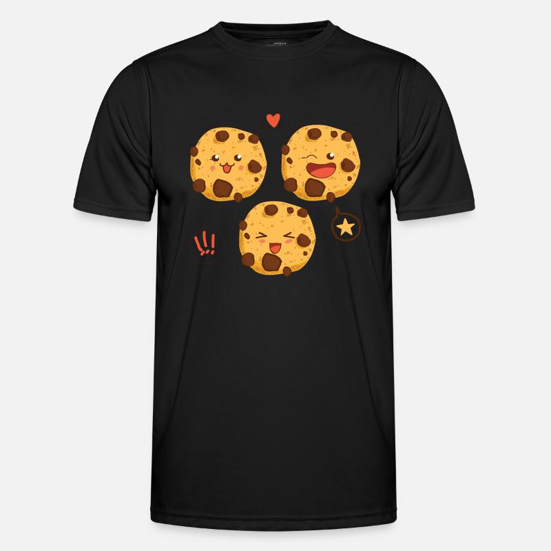Plätzchen - Männer Funktions-T-Shirt - Schwarz