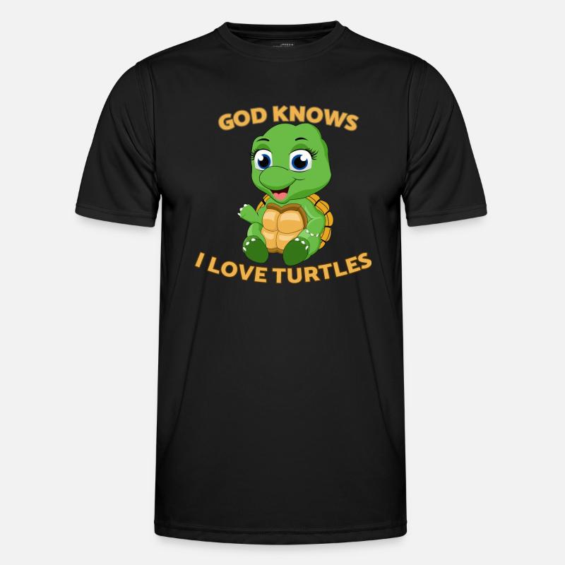 turtle sea turtle toad testudines - Men's Functional T-Shirt - black