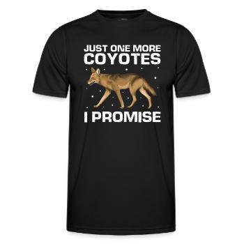 Conception de coyote pour les réacteurs de coyote - T-shirt sport Homme - noir - Devant - AI Model Male 178 dark (178cm)