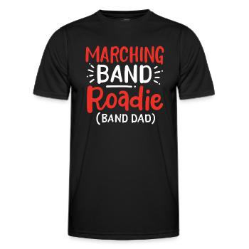 Marching Band Roadie - Männer Funktions-T-Shirt - Schwarz - Vorne - AI Model Male 178 dark (178cm)