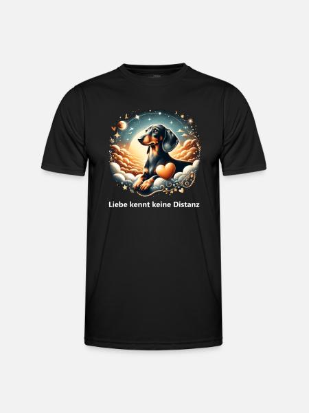 Rainbow Bridge Grief Management Dachshund - Men's Functional T-Shirt - black