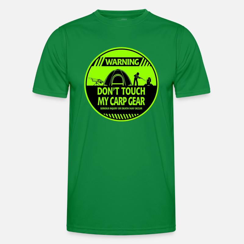 Karpfen-Warnung Männer Funktions-T-Shirt