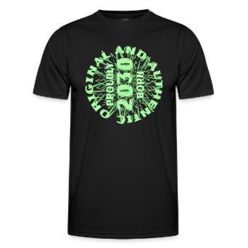 2030 - Men's Functional T-Shirt - black - Front - AI Model Male 178 dark (178cm)