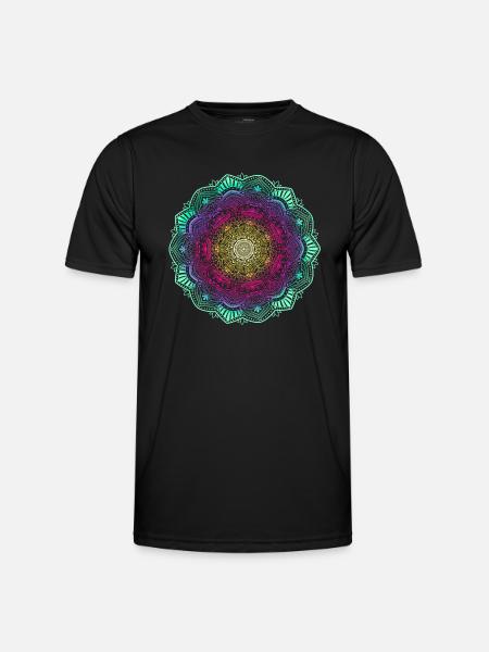 Mandala - T-shirt sport Homme - noir