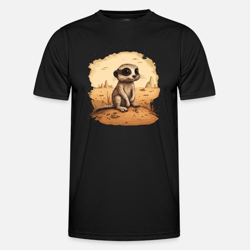 Erdmännchen Baby Mangusten Männer Funktions-T-Shirt