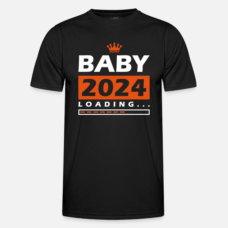 Baby 2024 Loading - Men's Functional T-Shirt - black