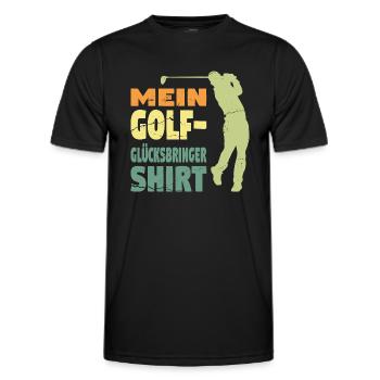 Golfspieler Sport Golfspieler Geschenk - Männer Funktions-T-Shirt - Schwarz - Vorne - AI Model Male 178 dark (178cm)