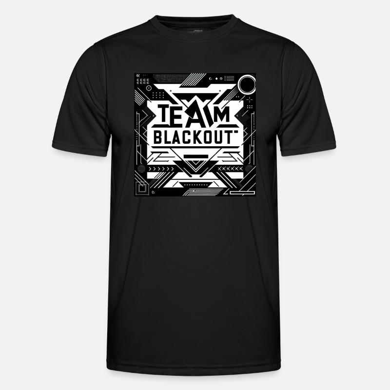 team blackout 4 Männer Funktions-T-Shirt