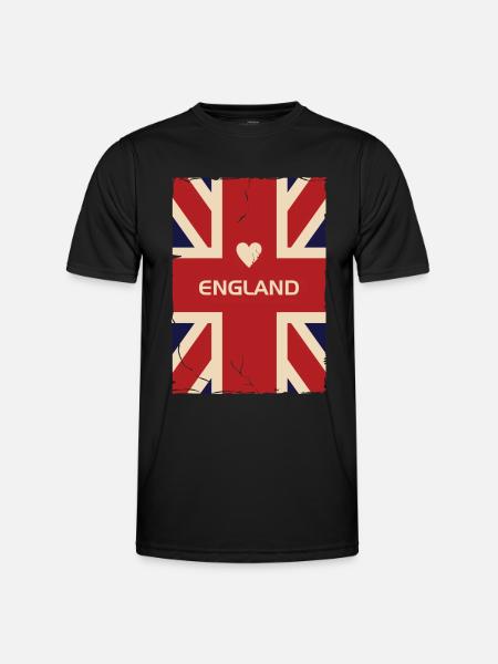 J'aime l'Angleterre - T-shirt sport Homme - noir