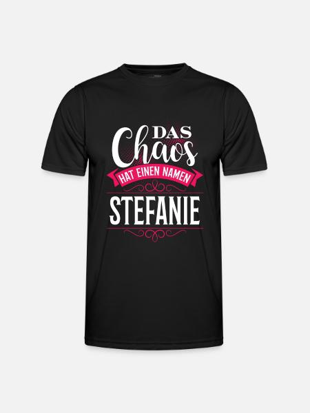 STEFANIE - chaos - Männer Funktions-T-Shirt - Schwarz