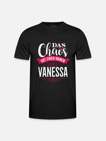 VANESSA - chaos - Männer Funktions-T-Shirt - Schwarz