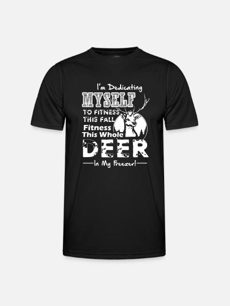 Deer Hunting Funny Deer Hunting - Men's Functional T-Shirt - black