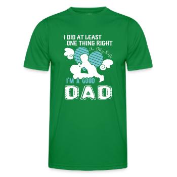 Father's Day I am A Good Dad - Men's Functional T-Shirt - kelly green - Front - AI Model Male 178 dark (178cm)