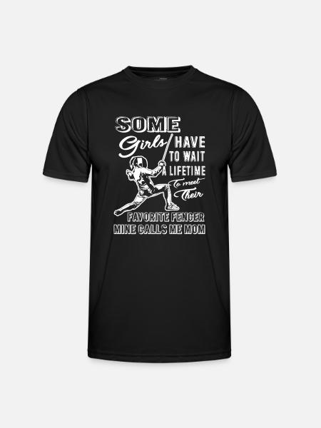 Fencing Fencer Mom - Men's Functional T-Shirt - black