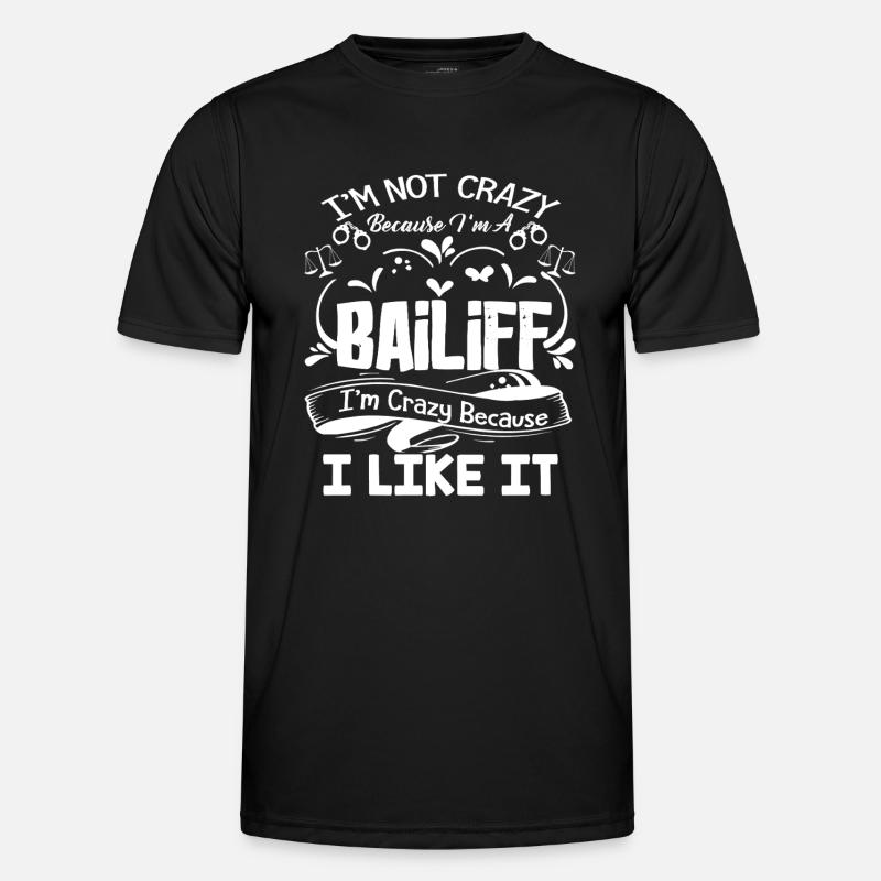 Bailiff Crazy Bailiff - Men's Functional T-Shirt - black