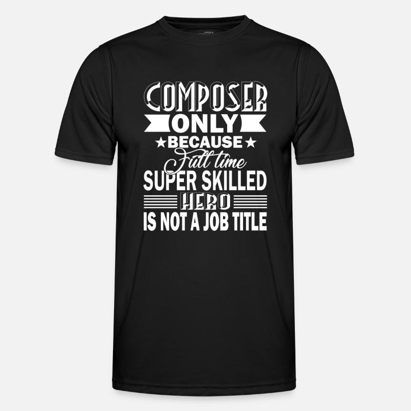 Composer Composer Job Title - Men's Functional T-Shirt - black