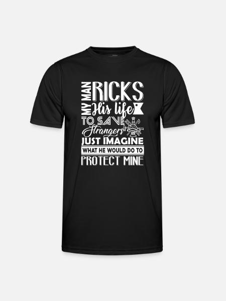Firefighter Firefighter Protect My Life - Men's Functional T-Shirt - black