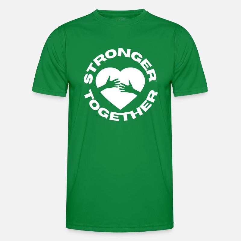 Strong together C19 Corona Covid Help Humanity Men's Functional T-Shirt