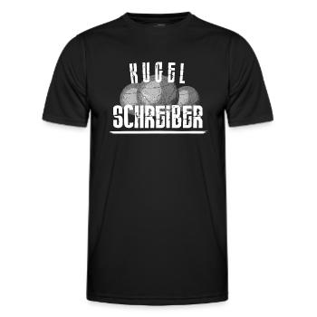 Boule...Kugelschreiber - Männer Funktions-T-Shirt - Schwarz - Vorne - AI Model Male 178 dark (178cm)