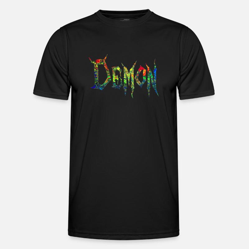 Dämon Männer Funktions-T-Shirt