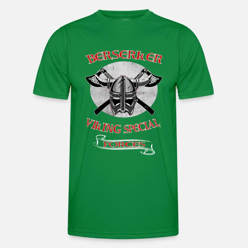 Viking Skull Skull Axe Valhalla T-shirt sport Homme