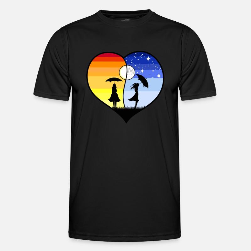 HEART YING YANG Men's Functional T-Shirt