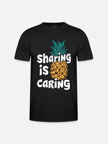 Pineapple tropical hawaiian fruit - Men's Functional T-Shirt - black