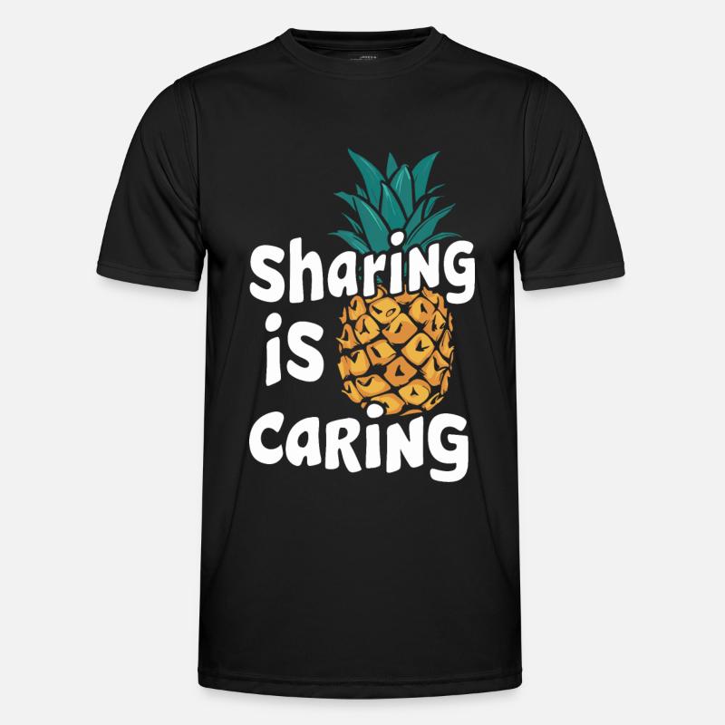 Pineapple tropical hawaiian fruit - Men's Functional T-Shirt - black