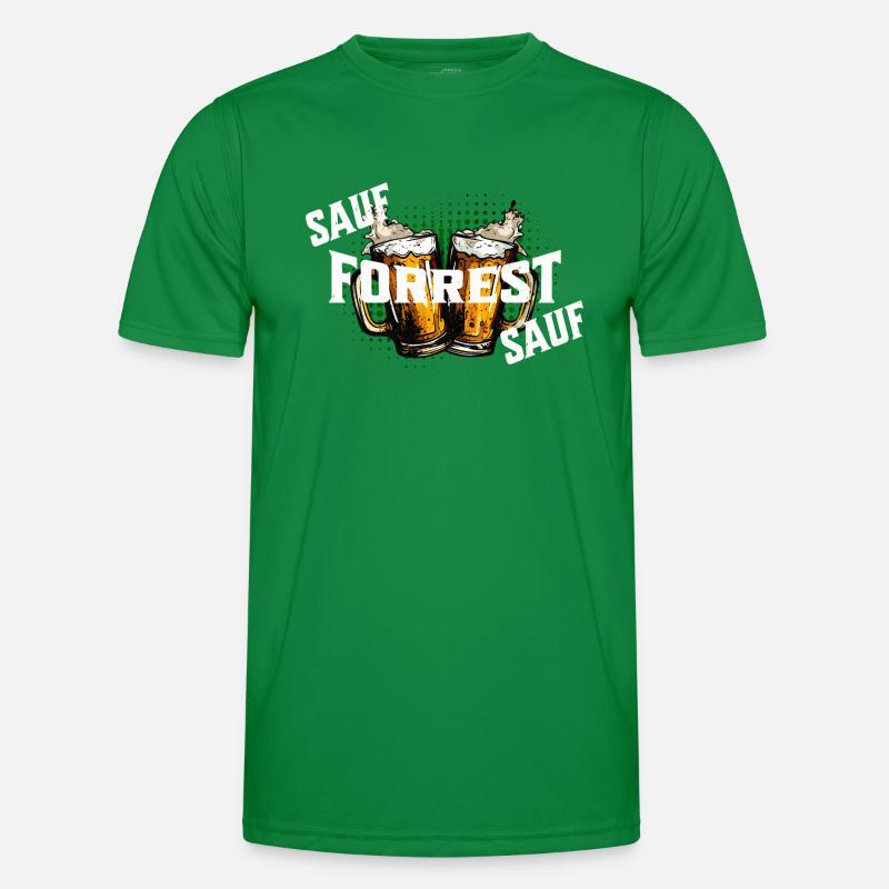 Bier sauf Forrest sauf Männer Funktions-T-Shirt