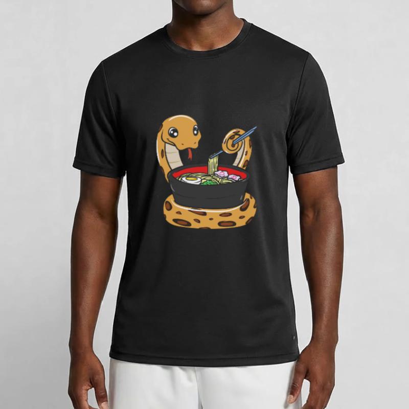 King python eating ramen Men's Functional T-Shirt