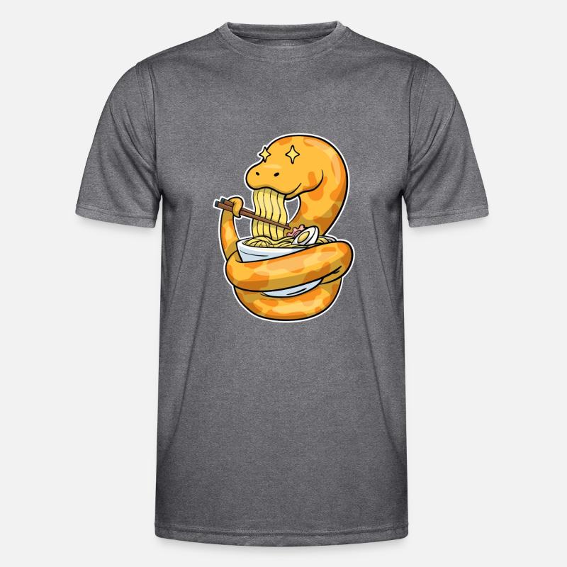 King python eating ramen Men's Functional T-Shirt