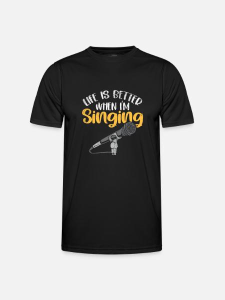 Better Singing – Conception d’auteur-compositeur - T-shirt sport Homme - noir