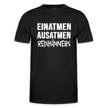 Handwerker DIY Reparatur Werkzeugkasten hämmern - Männer Funktions-T-Shirt - Schwarz - Vorne - AI Model Male 178 dark (178cm)