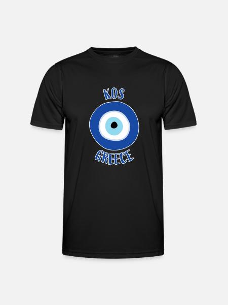 Nazar - Kos Greece - Men's Functional T-Shirt - black