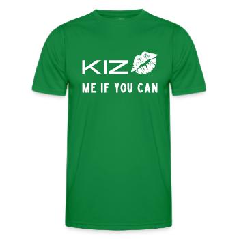 Kizomba - Men's Functional T-Shirt - kelly green - Front - AI Model Male 178 dark (178cm)