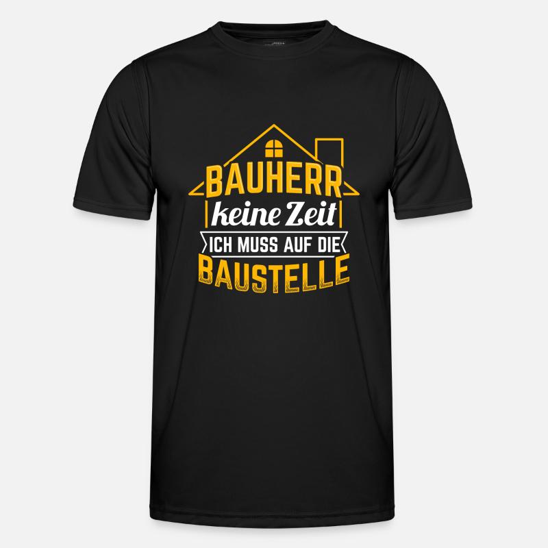Bauherr Baustelle Männer Funktions-T-Shirt