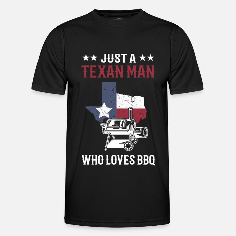 Texas BBQ - Men's Functional T-Shirt - black