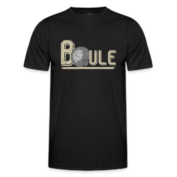 Boule Kugel - Männer Funktions-T-Shirt - Schwarz - Vorne - AI Model Male 178 dark (178cm)