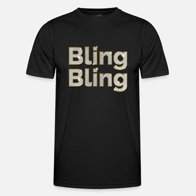 Bling Bling Männer Funktions-T-Shirt