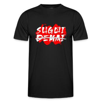 Sugoi Dekai : Génial et énorme - T-shirt sport Homme - noir - Devant - AI Model Male 178 dark (178cm)